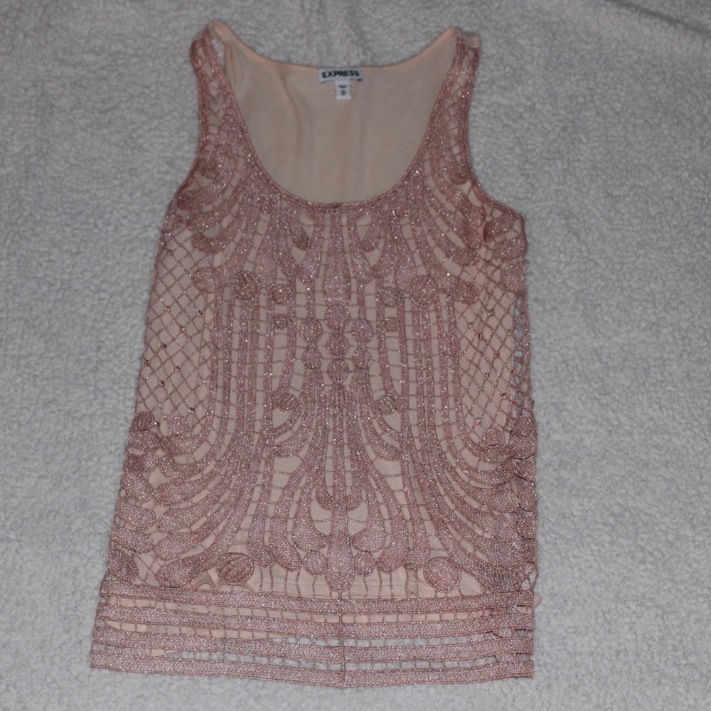 Express Champagne Pink Tank Top